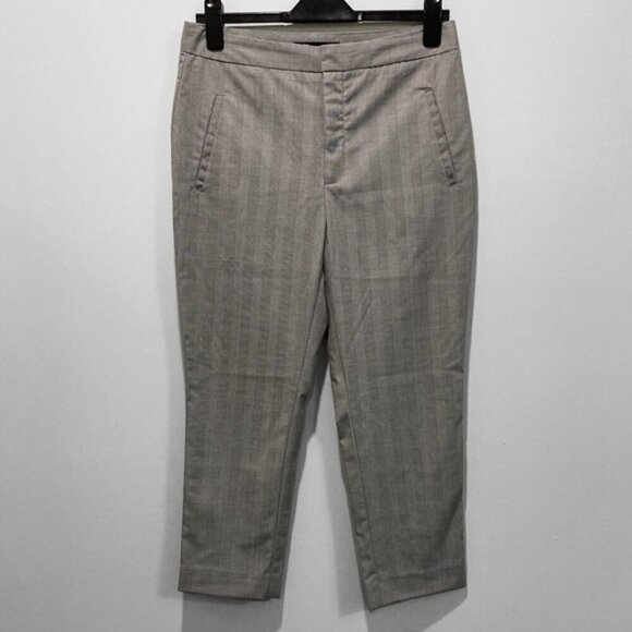 Zara Grey Plaid Ankle Pants - Picture 2 of 13